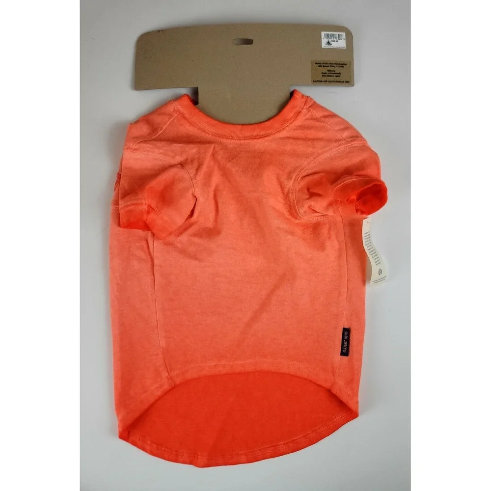 NWT Disneyland Park Coral Peach Disney Tails Spirit‎ Jersey Dog Shirt SZ L